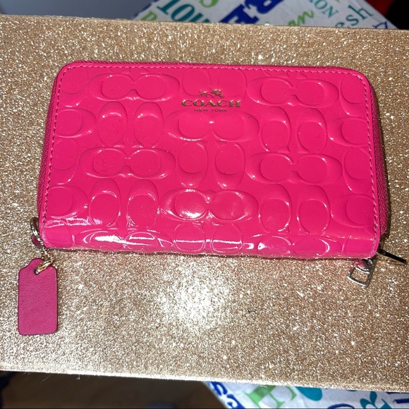 Coach Bags Coach Hot Pink Wallet Some Wear But Lots Of Life Left